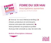Foire du 1er Mai - Inscriptions