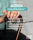 Le CCAS recense les personnes fragiles et/ou isolées