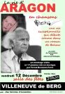 La vie d'ARAGON 12 décembre