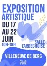 Exposition artistique 17 au 22 juin