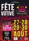 Fête votive du 27 au 30 août