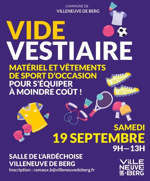 affiche  vide vestiaire