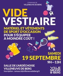 affiche  vide vestiaire