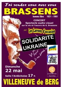 Affiche Villeneuve  concert Brassens UKRAINE -001