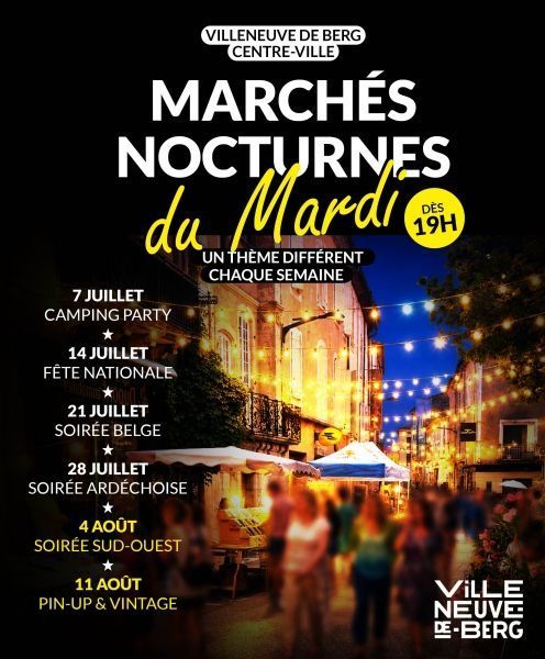 afficheTUMarché nocturne