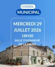 Conseil municipal du 29 juillet 2026