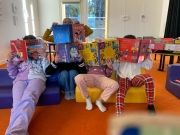 Elèves à la médiathèque