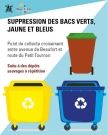 Fin d'un point de collecte des déchets