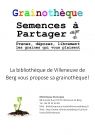 Grainothèque - Prenez, déposez librement les graines qui vous plaisent !