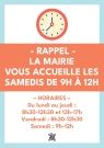 Horaires de la mairie