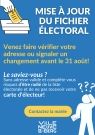 Mise à jour du fichier électoral