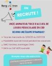 Recrutement centre de loisirs